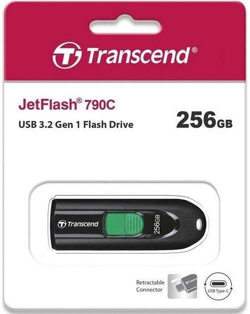 Флеш-накопитель USB3.2 256GB Transcend JetFlash 790C (TS256GJF790C)