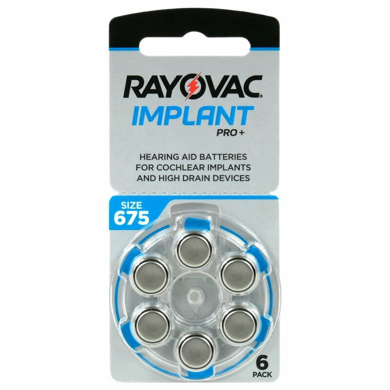 Батарейка Rayovac PRO+ 675 (675CP-6IMPMF) BL 6 шт (для слухових апаратів)