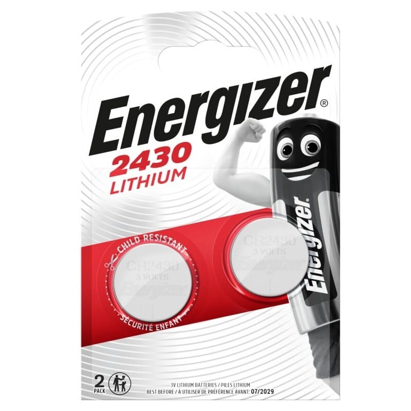 Батарейка Energizer 2430 Lithium CR2430 BL 2шт