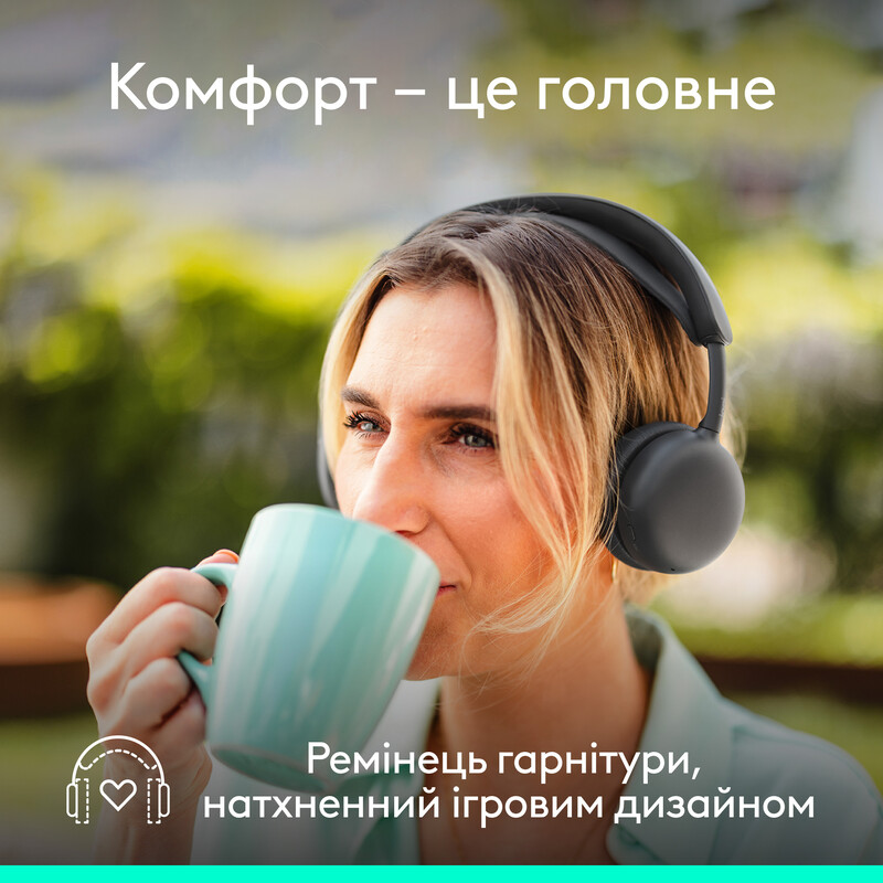 Bluetooth-гарнітура Logitech Zone Wireless 2 ES Graphite (981-001503)