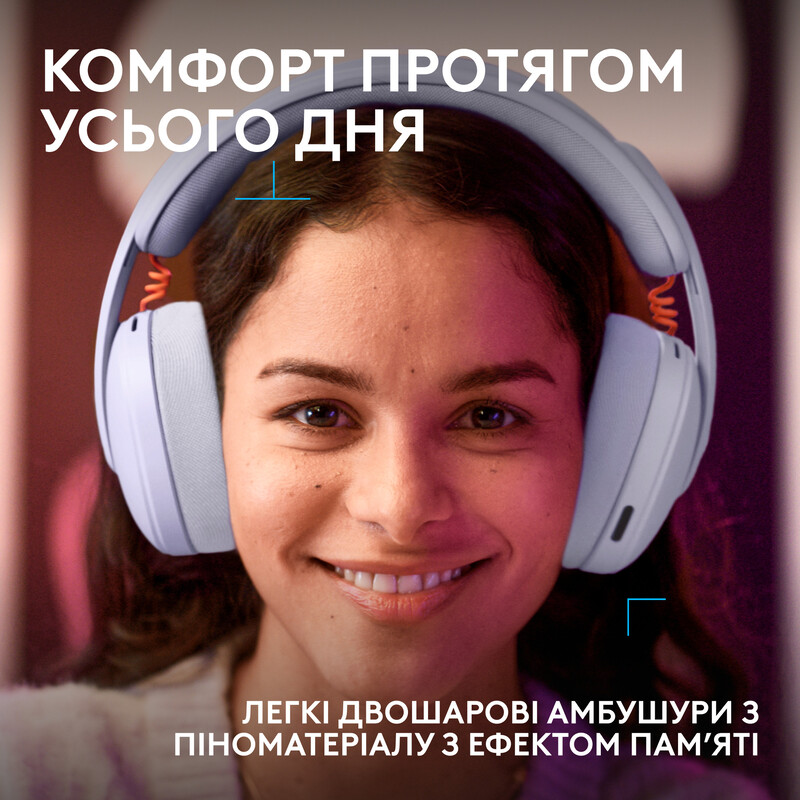 Гарнітура Logitech G325 Lightspeed Lilac (981-001538)
