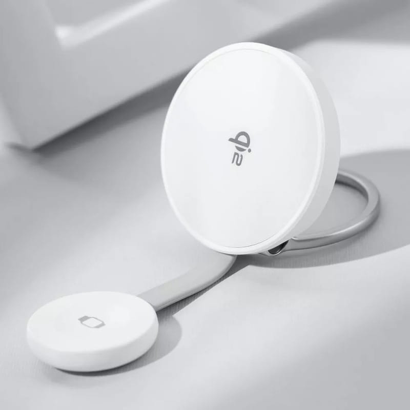 Бездротовий зарядний пристрій Proove Knocker 2 in 1 Qi2 15W White (WSPK15012002)