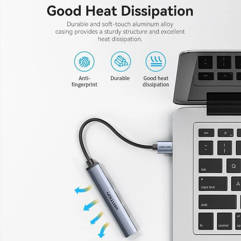 USB-хаб Vention CKOHB 4 ports Silver