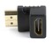 Фото - Адаптер Cablexpert HDMI - HDMI (M/F), кут 90 градусів, чорний (A-HDMI90-FML) пакет | click.ua