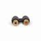 Фото - Адаптер Cablexpert 2xRCA - 2xRCA (F/F), Black (A-2RCAFF-01) | click.ua
