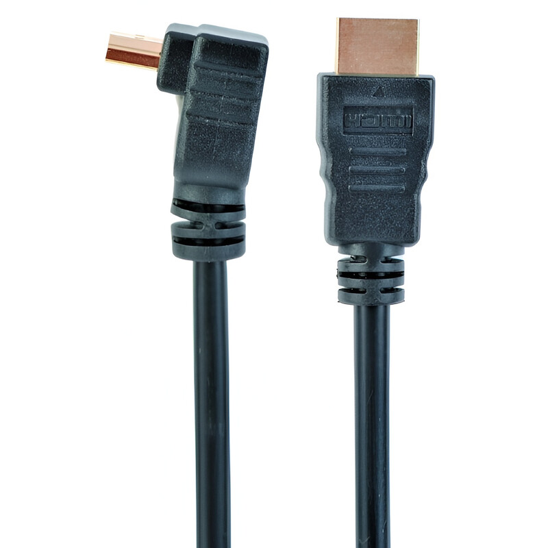 Кабель Cablexpert (CC-HDMI490-6) HDMI-HDMI v.2.0, вилка/угловая вилка 1.8м Black