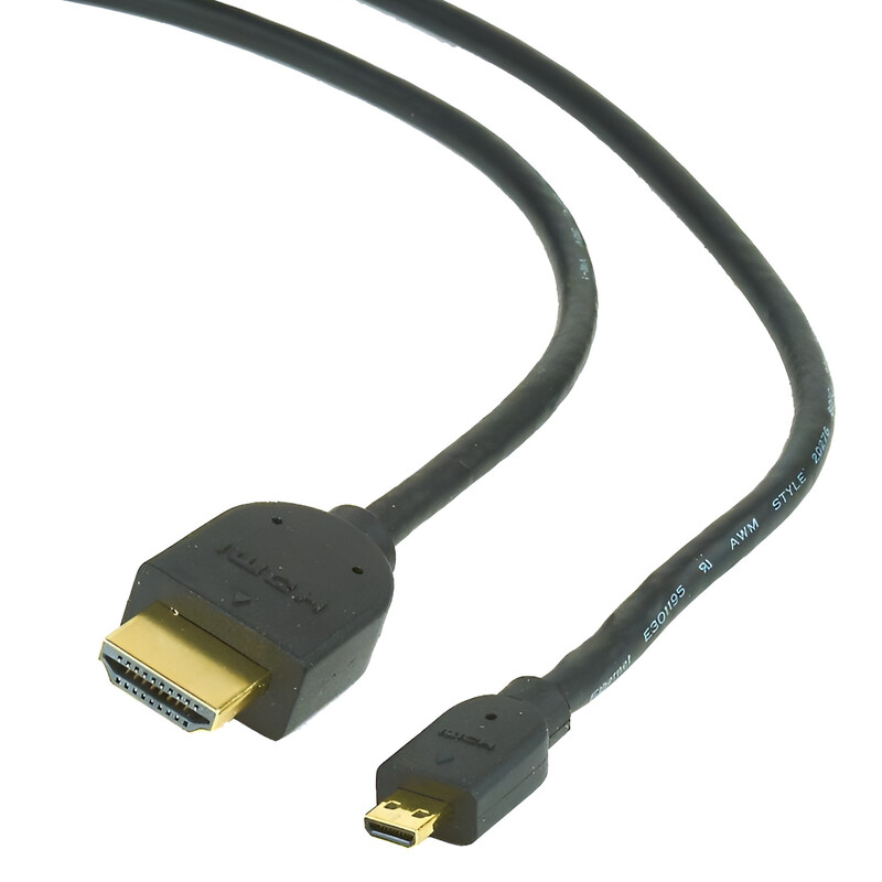 Кабель Cablexpert HDMI - micro-HDMI V 2.0 (M/M), 4.5 м, Black (CC-HDMID-15)