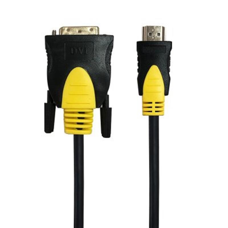 Кабель Maxxter (CCBP-HDMI-DVI-1.8) HDMI-DVI, 1.8м, позолоч., черный