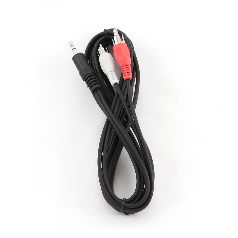 Аудио-кабель Cablexpert 3.5 мм - 2хRCA (M/M), 5 м, Black (CCA-458-5M)