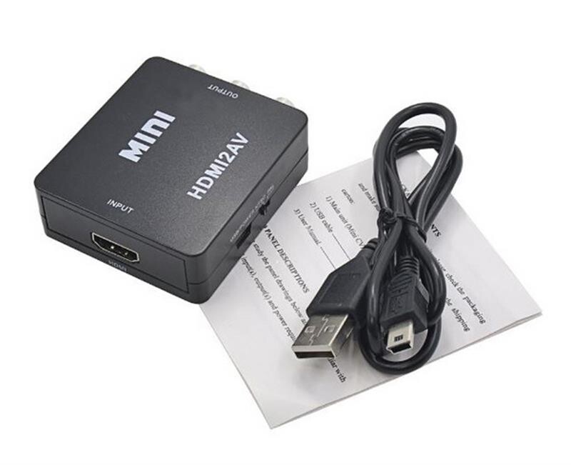 Адаптер STLab (U-995) HDMI-AV/RCA/CVBS, 0.15м, черный