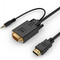 Фото - Кабель Cablexpert HDMI - VGA+3.5 мм V 1.4 (M/M), 1.8 м, чорний (A-HDMI-VGA-03-6) пакет | click.ua