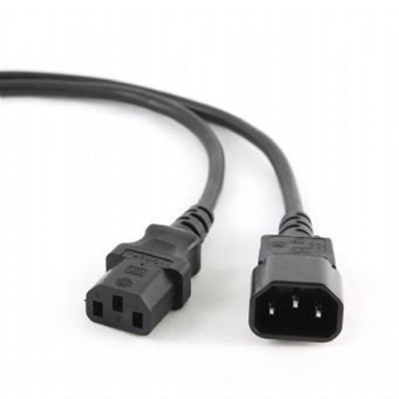 Кабель силовой Cablexpert PC-189-VDE (С13-С14), VDE, черный, 1.8м
