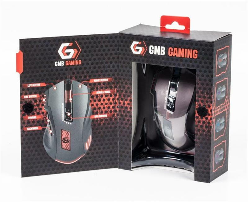 Миша Gembird MUSG-004 Black, Grey USB