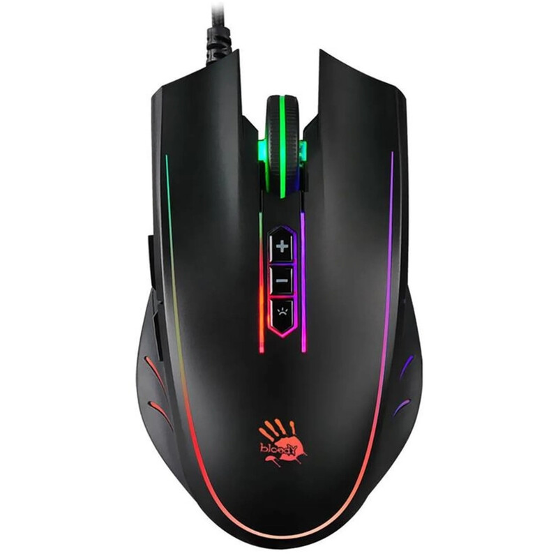 Мышь Bloody Q81 Neon XGlide Curve Black