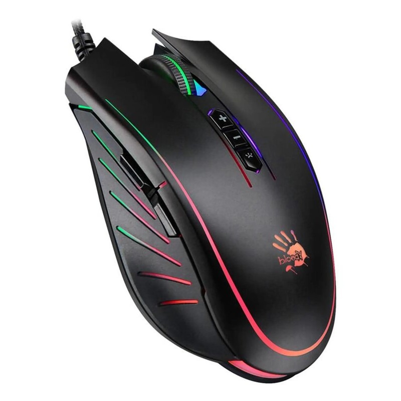 Мышь Bloody Q81 Neon XGlide Curve Black