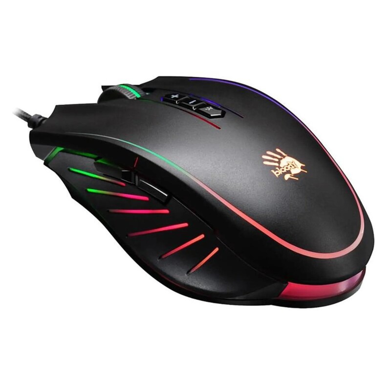 Мышь Bloody Q81 Neon XGlide Curve Black