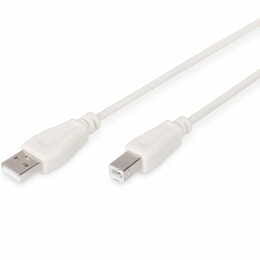 Кабель DIGITUS USB 2.0 (AM/BM) 3.0m, biege (AK-300102-030-E)
