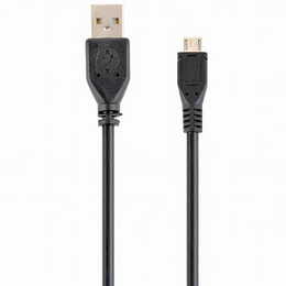 Кабель Cablexpert USB - micro USB V 2.0 (M/M), 0.5 м, чорний (CCP-mUSB2-AMBM-0.5M)