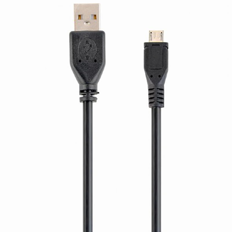 Кабель Cablexpert USB - micro USB V 2.0 (M/M), 0.5 м, чорний (CCP-mUSB2-AMBM-0.5M)