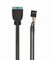 Фото - Кабель Cablexpert USB 2.0 9-pin - USB 3.0 19-pin (F/M), 0.15 м, внутрішній, чорний (CC-U3U2-01) | click.ua