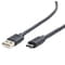 Фото - Кабель Cablexpert USB - USB Type-C (M/M), 1.8 м, преміум, чорний (CCP-USB2-AMCM-6) | click.ua