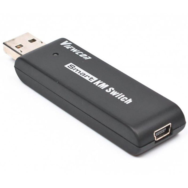 Адаптер-переключатель Viewcon VE679 Smart KM Switch, USB - mini USB (M/F), Black, 1.5 м