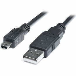 Кабель REAL-EL USB - mini USB V 2.0 (M/M), 1.8 м, черный (EL123500006)