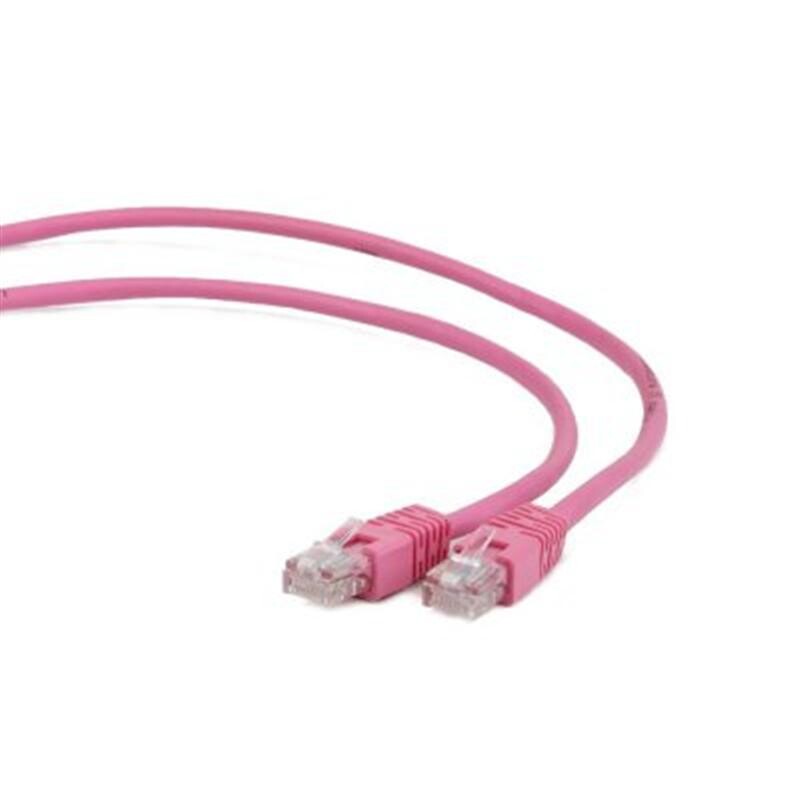Патч-корд Cablexpert (PP6-1M/RO) FTP, литой, 50u "штекер с защелкой, 1 м, розовый