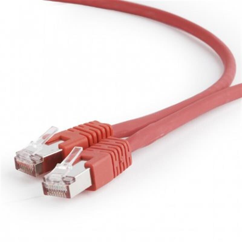 Патч-корд S/FTP Cablexpert (PP6A-LSZHCU-R-3M) литий, 50u штекер із клямкою, 3м, червоний