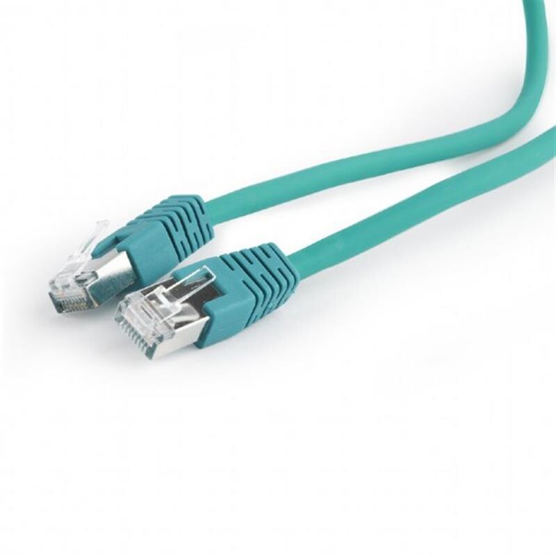 Патч-корд S/FTP Cablexpert (PP6A-LSZHCU-G-2M) литой, 50u штекер с защелкой, 2м, зелёный