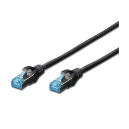 Патч-корд Digitus (DK-1531-010/BL) cat.5e, SF-UTP, 1м, AWG 26/7, черный