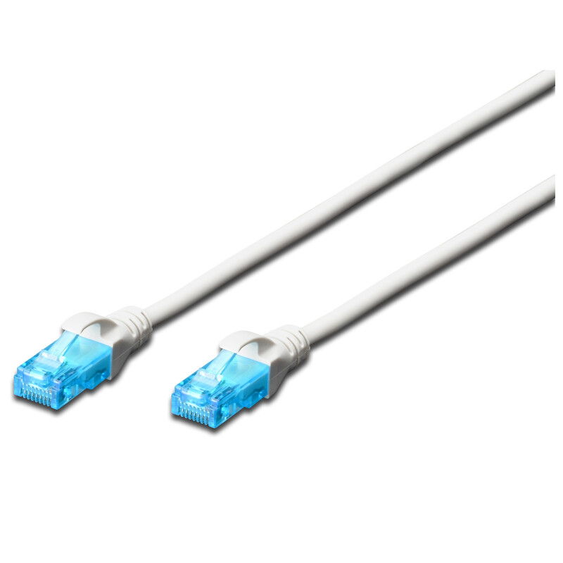 Патч-корд Digitus (DK-1512-030/WH) cat.5e, UTP, 3 м, AWG 26/7, CCA, PVC, білий