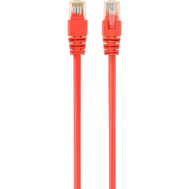 Патч-корд UTP Cablexpert (PP6U-1M/R) cat.6, литой, 50u штекер с защелкой, 1 м, красный