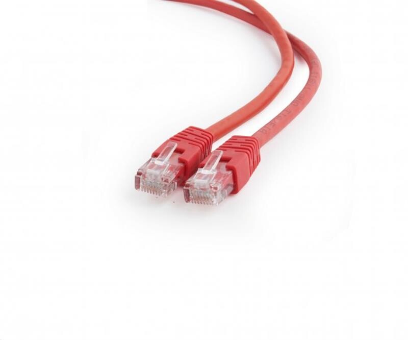 Патч-корд UTP Cablexpert (PP6U-0.5M/R) cat.6, літий, 50u штекер із засувкою, 0.5 м, червоний