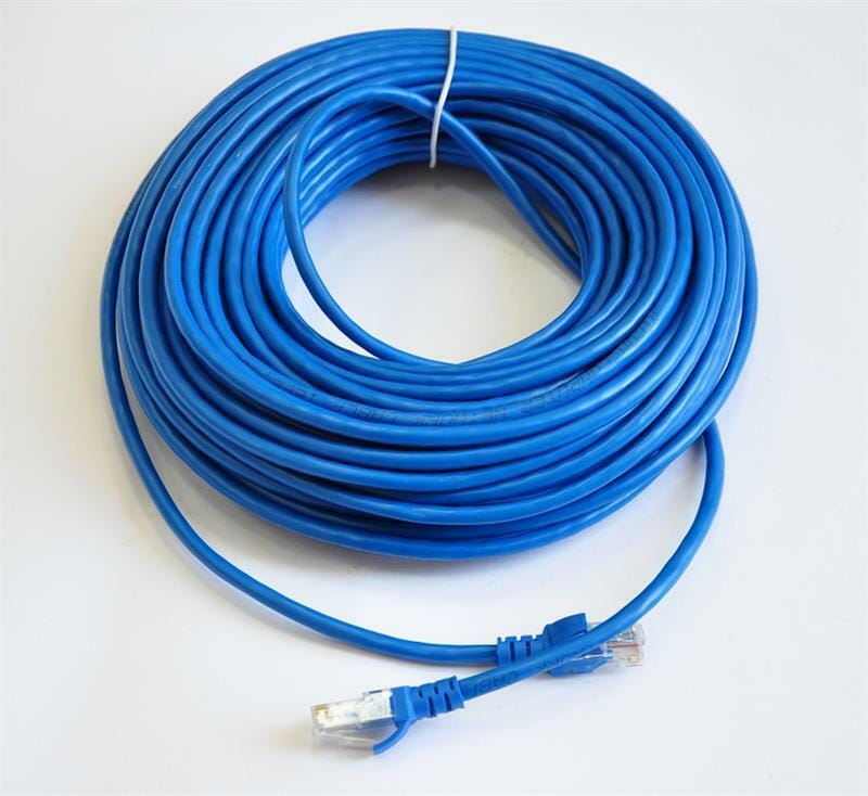 Патч-корд литой, UTP, RJ45, Cat.5e, 25m, синий
