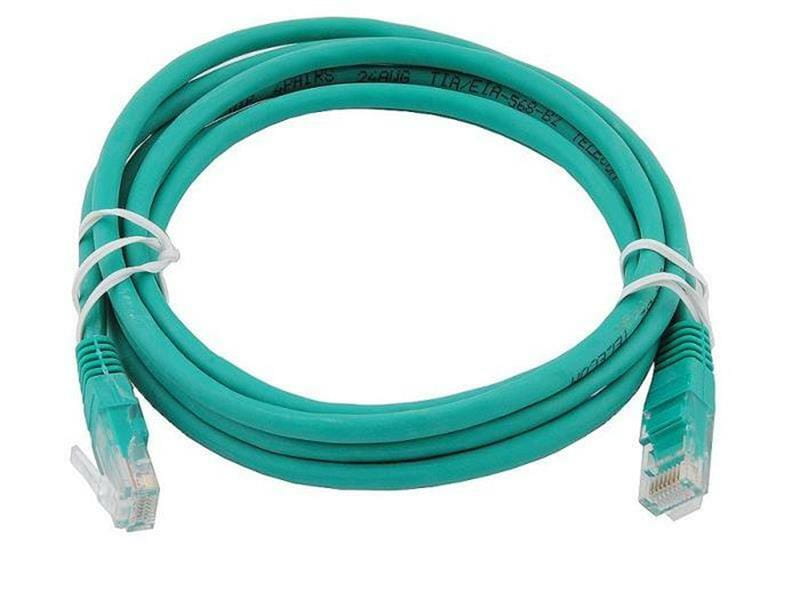 Патч-корд UTP Atcom RJ45, Cat.6, медь, 3 м, зеленый