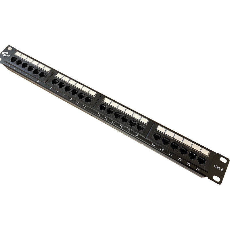 Патч-панель ATcom P6024 19" 24хRJ-45 UTP 1U cat.6