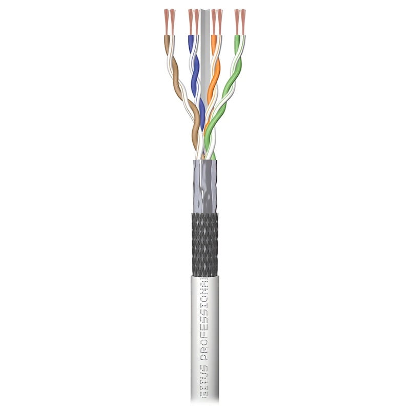 Кабель вита пара Digitus (DK-1633-P-305) cat.6, SF/UTP, 305 м, AWG 26/7, LSZH, сірий