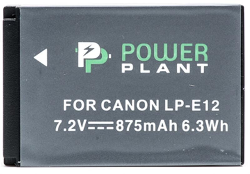 Аккумулятор PowerPlant Canon LP-E12 875mAh (DV00DV1311)