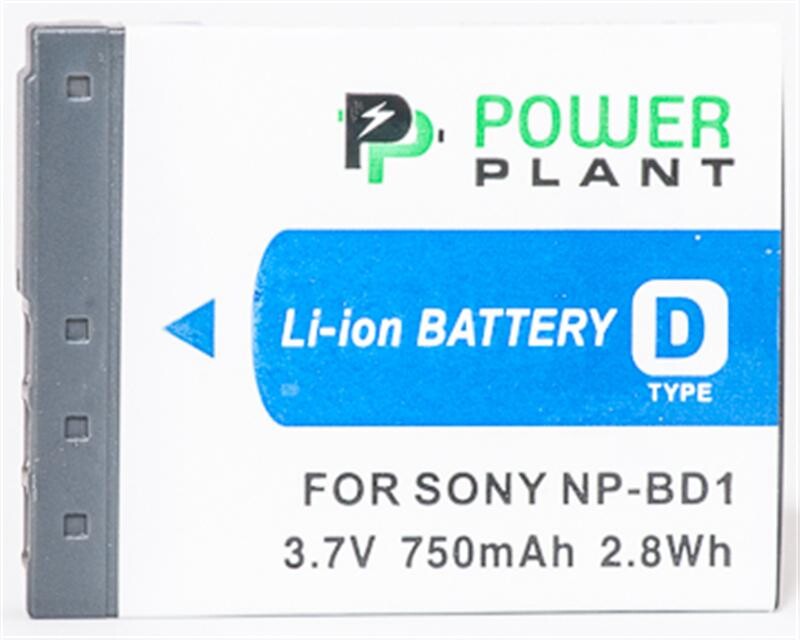 Акумулятор PowerPlant Sony NP-BD1, NP-FD1 750mAh (DV00DV1204)