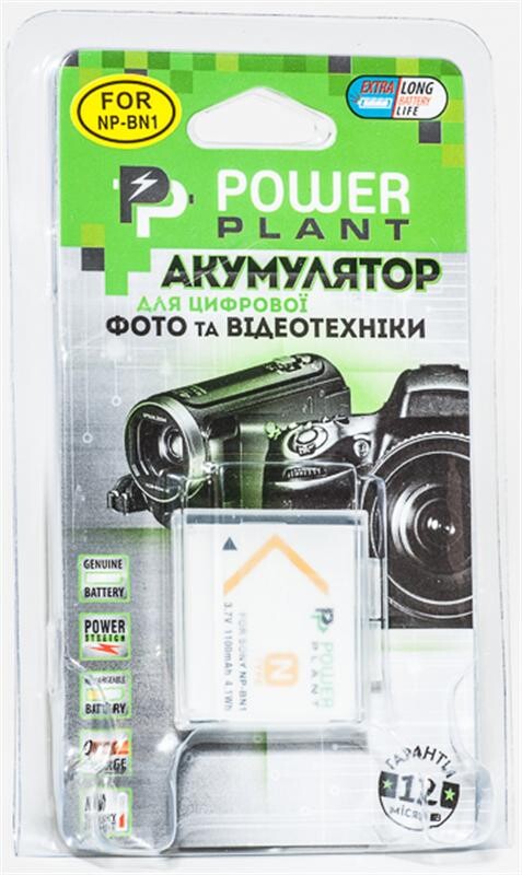 Акумулятор PowerPlant Sony NP-BN1 1100mAh (DV00DV1278)