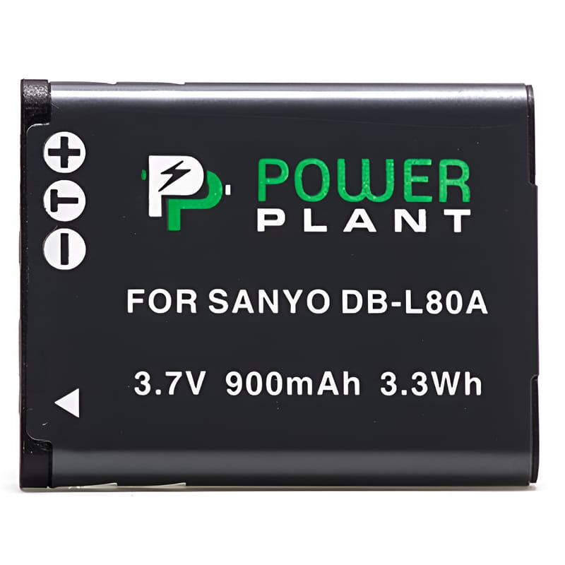 Акумулятор PowerPlant Sanyo DB-L80, D-Li88 900mAh (DV00DV1289)