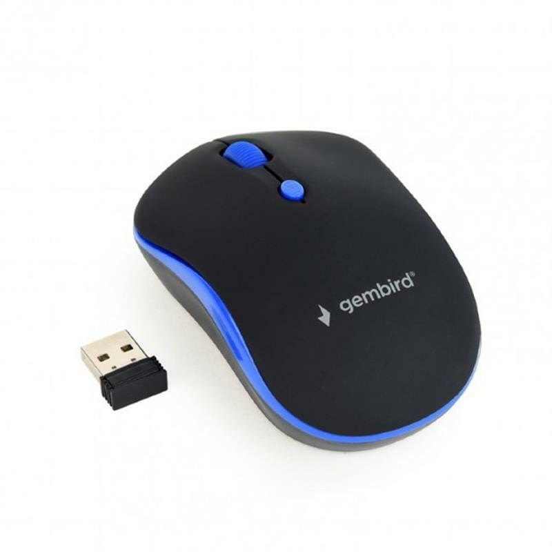Мышь беспроводная Gembird MUSW-4B-03-B Black/Blue
