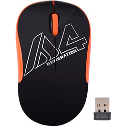 Мишка бездротова A4Tech G3-300N Black/Orange USB V-Track