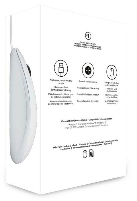 Мышь Logitech B100 White (910-003360)