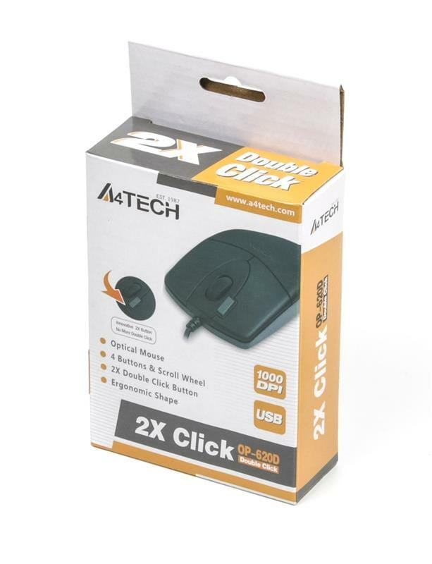 Миша A4Tech OP-620D Black