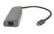 Фото - Концентратор USB3.0 PowerPlant CA910557 Grey 2хUSB3.0, 1хUSB-C+Gigabit LAN | click.ua