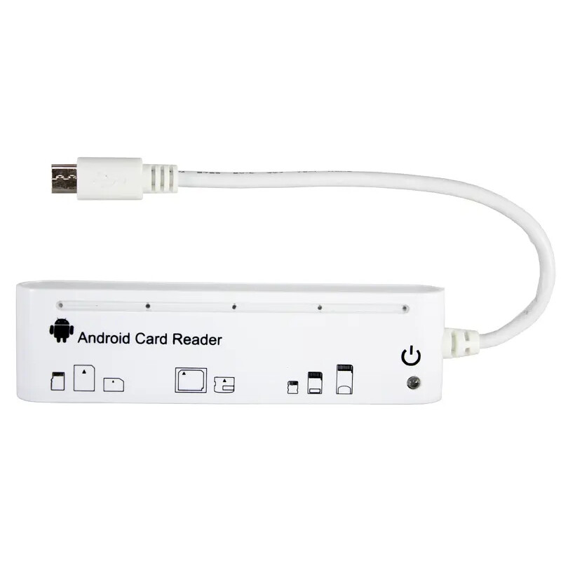 Кардрідер MicroUSB PowerPlant KD000OT0440 White