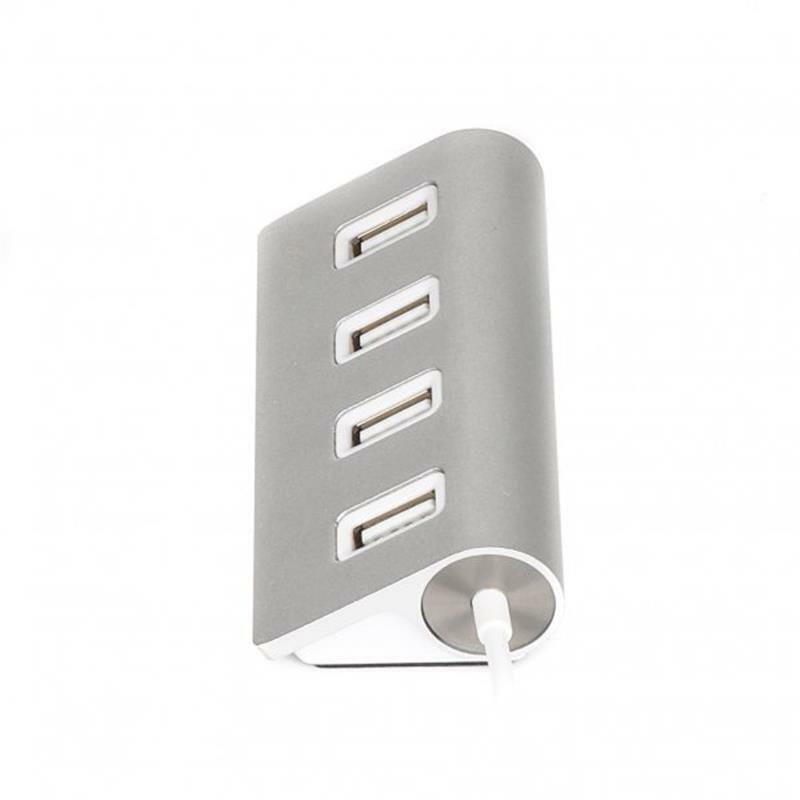 USB-хаб Maxxter 4 ports Silver (HU2A-4P-01)