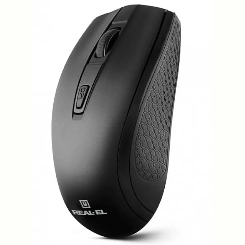 Мышь беспроводная REAL-EL RM-308 Black
